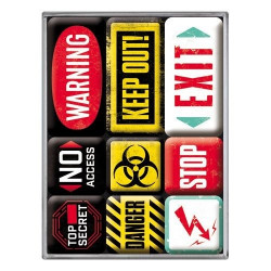 Magneetset Warning