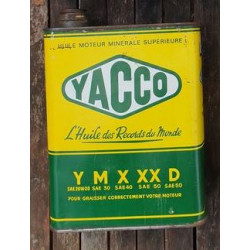 Olieblik Yacco geel groen